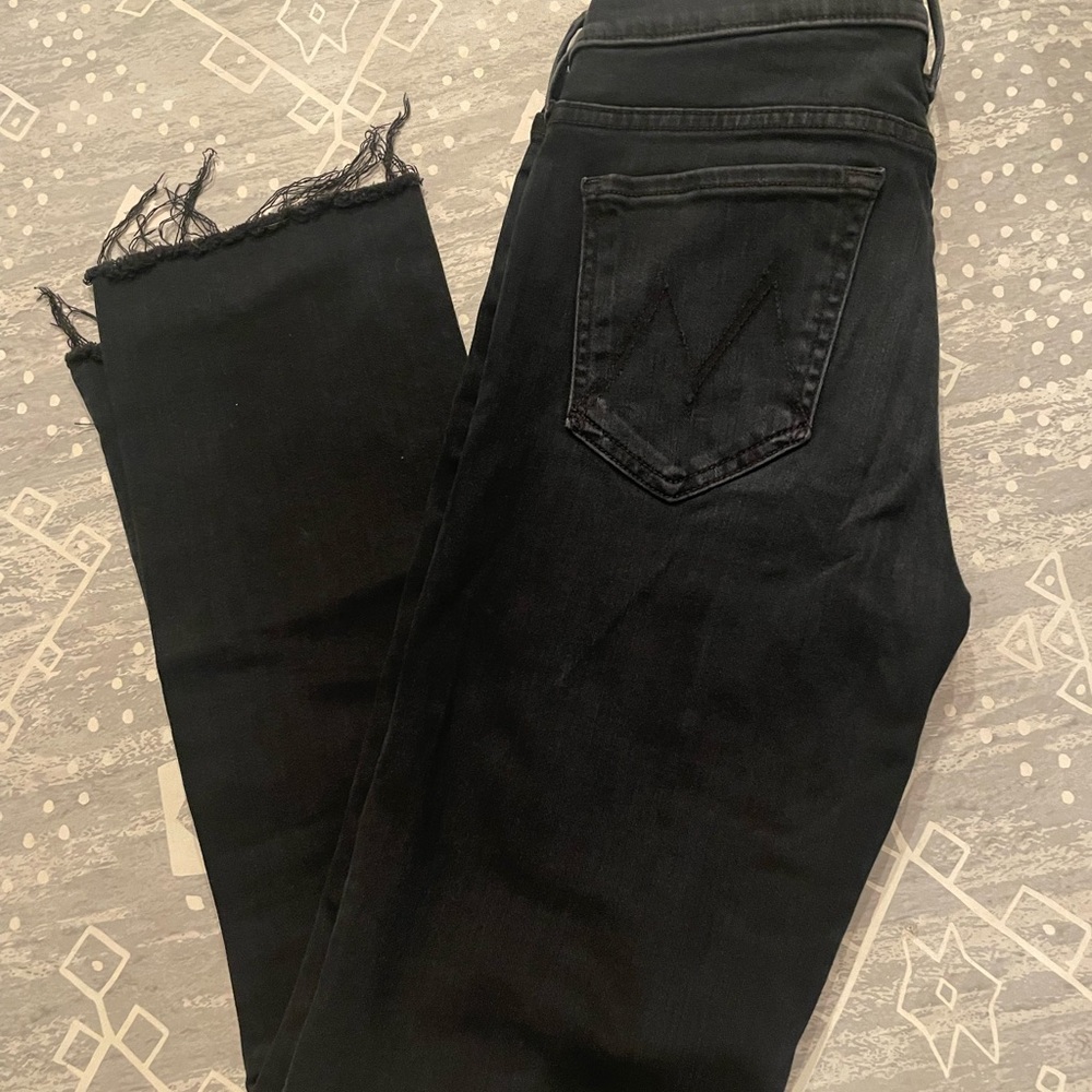 Women's Black Mother Jeans